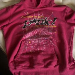 Pink Sp5der Ysl Hoodie (Authentic)