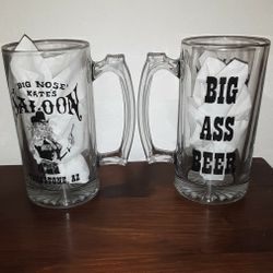 TWO BIG NOSE KATE BEER MUGS FROM TOMBSTONE