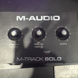 M-Audio speakers/ interface + mic 