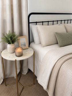 White Marble side table
