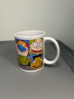 Nickelodeon Cartoon Character Coffee Mug Rugrats Ren Stimpy 90s Nick