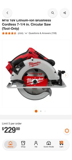 Milwaukee circular saw