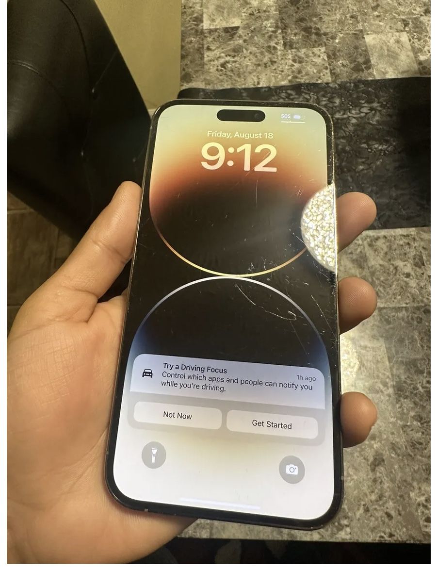Apple iPhone 14 Pro Max 256 GB Gold ( At&T )Network Locked