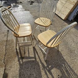 Farmhouse Windsor Style Dining Chairs- Set Of 3