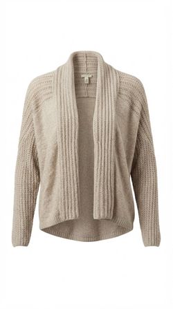 Open Front Knit Cardigan Sweater