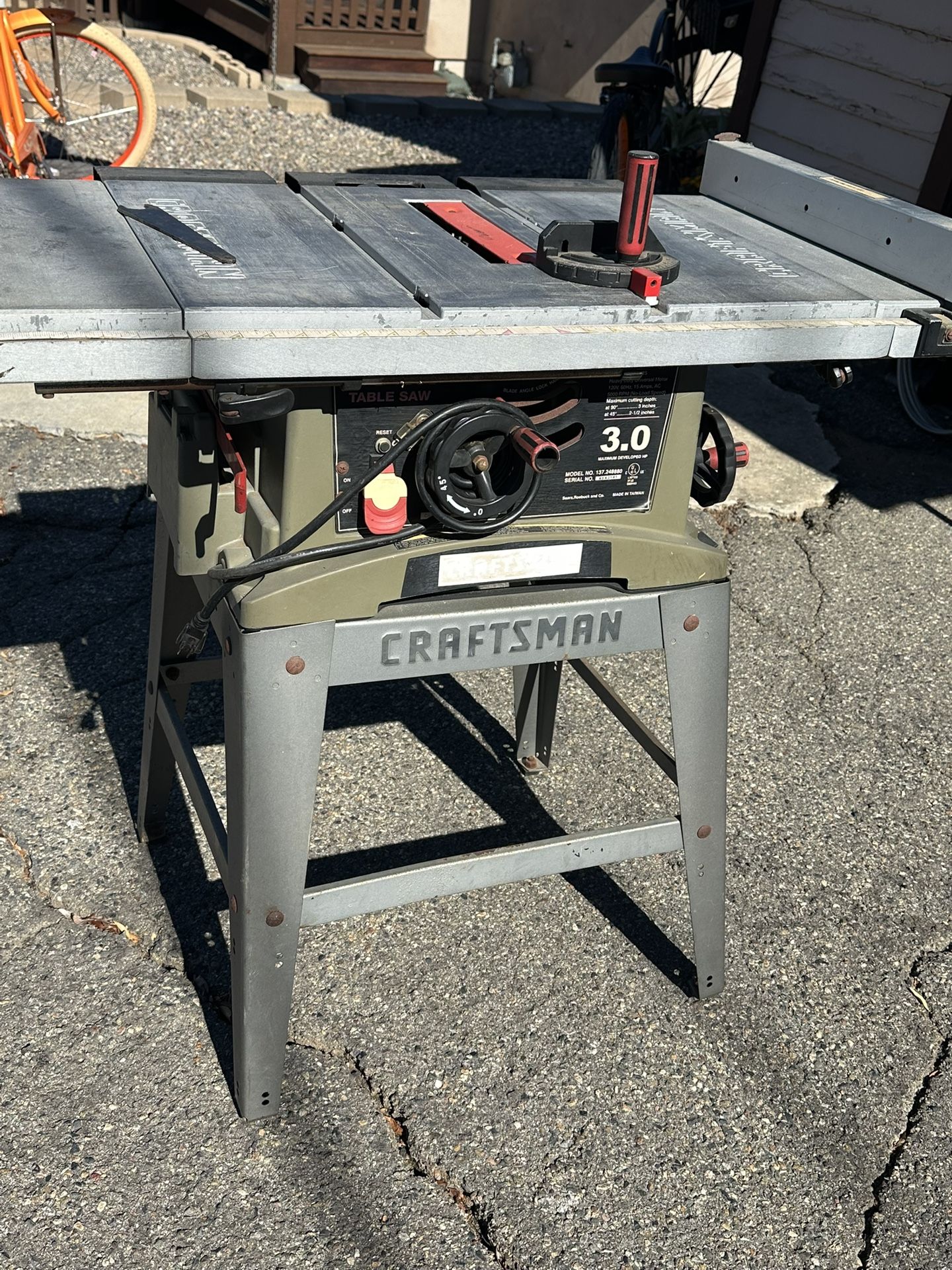 Craftsman Table Saw
