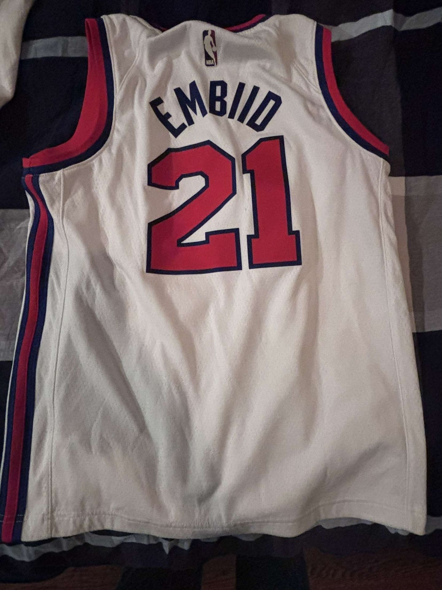 Joel Embiid jersey throwback model