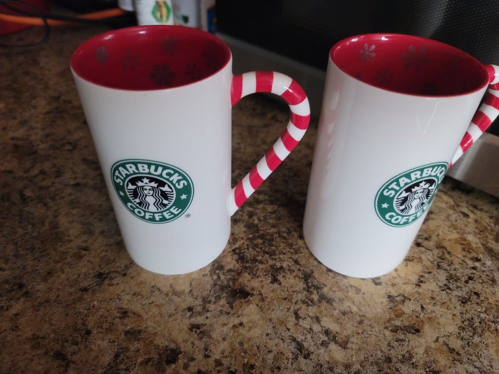 Starbucks Cups 2009 Csndy Canes Set. $30 Pickup In Oakdale 