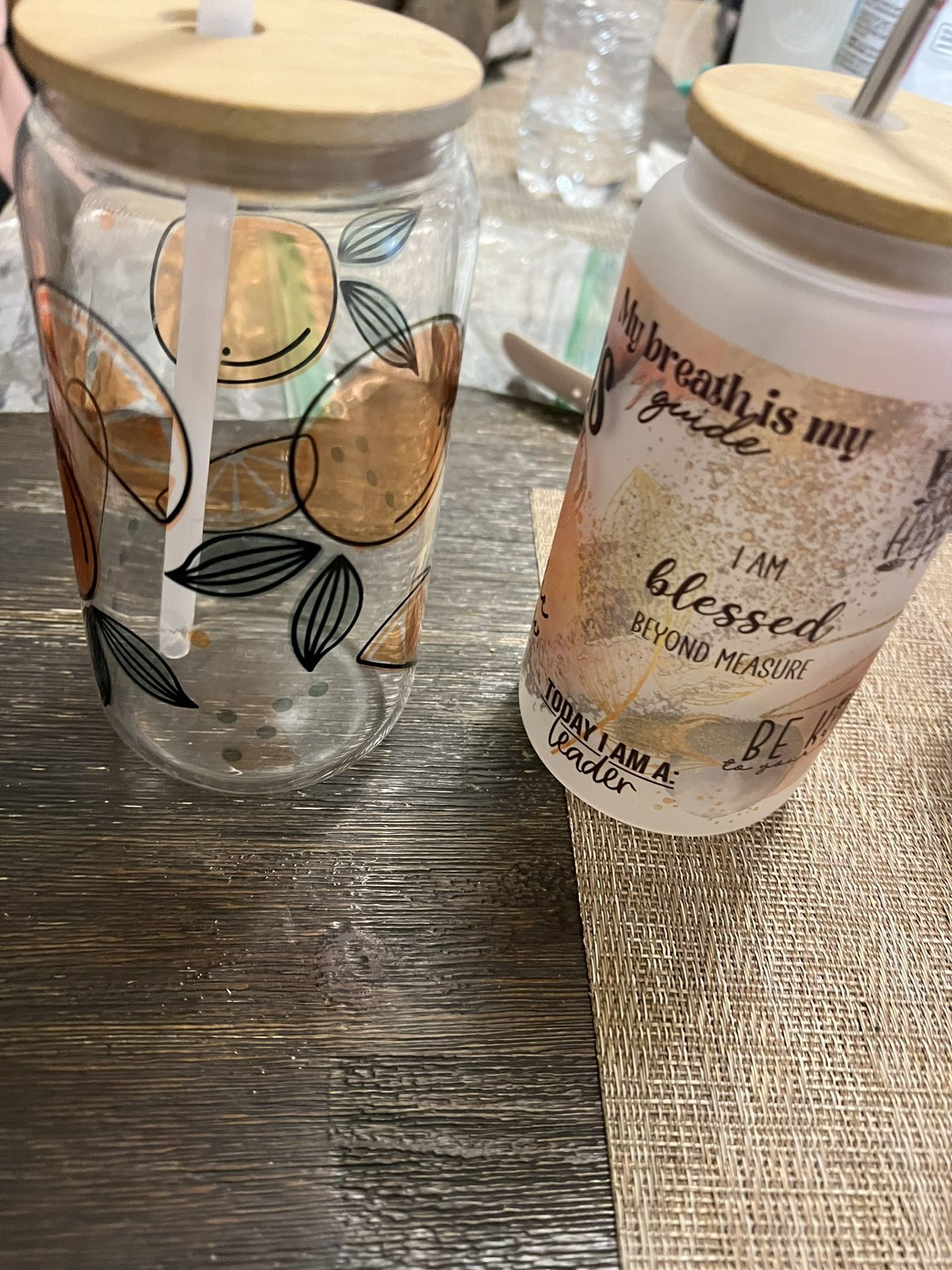 Affirmation Glass Cans