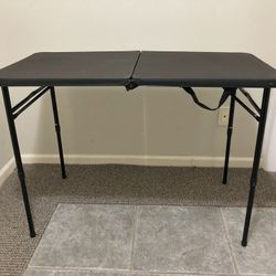 Adjustable Folding Table, Great Condition. PICK UP FOR TODAY