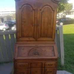 Vintage 18th Century Victorian Secretary Desk Made in Spain 