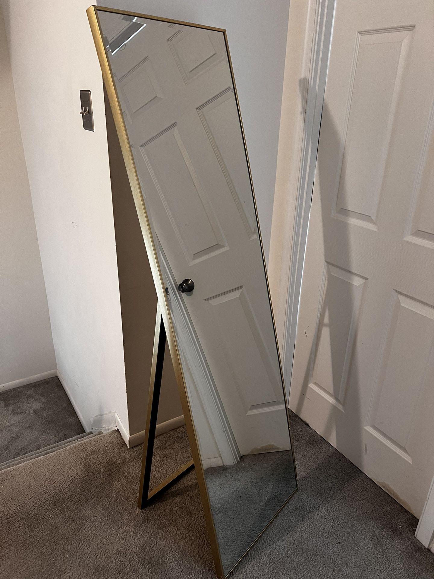 Gold Easel Mirror - $50