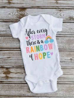Rainbow baby onesie