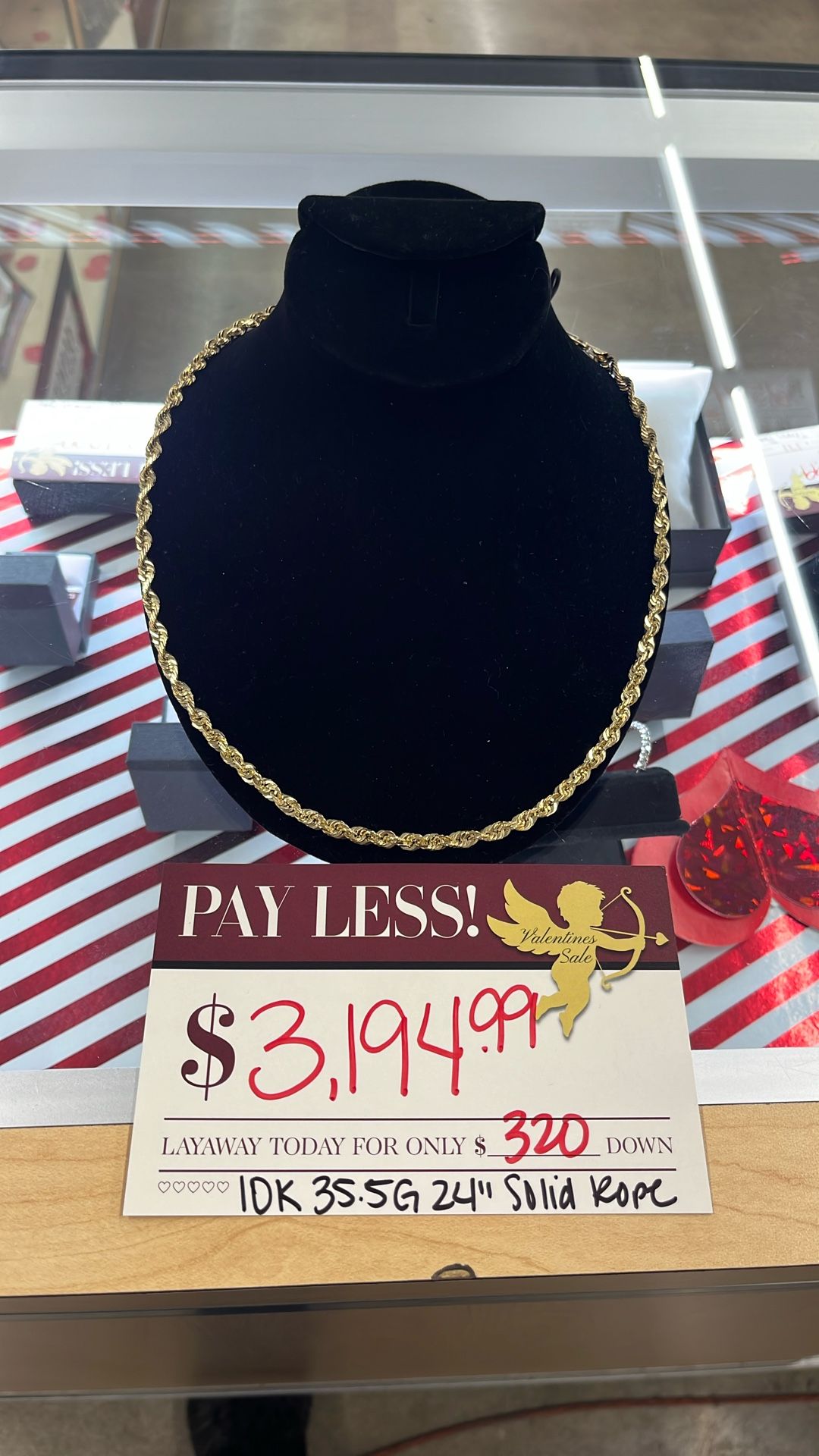 Solid Rope Chain 10k/35.5grams/24in