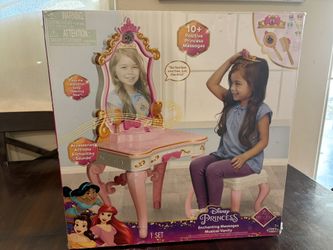 Disney Princess Enchanting Messages Musical Makeup Vanity Table Sound Effects