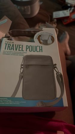 Tech Travel Pouch with Shoulder Strap