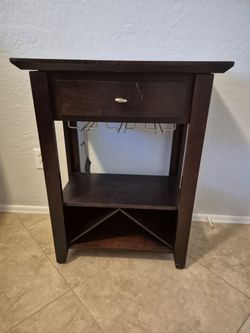 Solid Wood BOMBAY Wine Bar