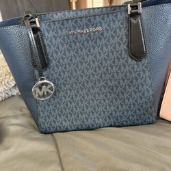Navy Blue MK Purse