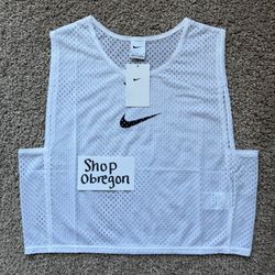 NIKE PARK20 TRAINING BIB MENS SIZE LARGE WHITE BLACK NEW