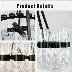 Artisan Glow Recycled Glass Chandelier