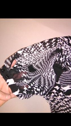 Womens blouse Dress shirt XXL, 2XL Plus Size black and white Worthington Tornado Women's Clothing