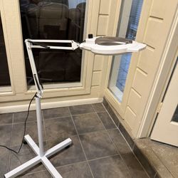 Lámpara De Pie Con Lupa 