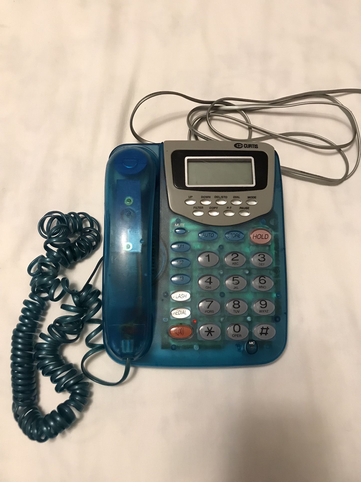 Curtis- Landline Telephone - Blue.