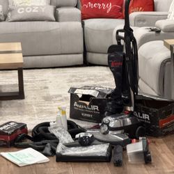 Kirby Upright Avalir 1 Vacuum Cleaner loaded with tools and shampooer