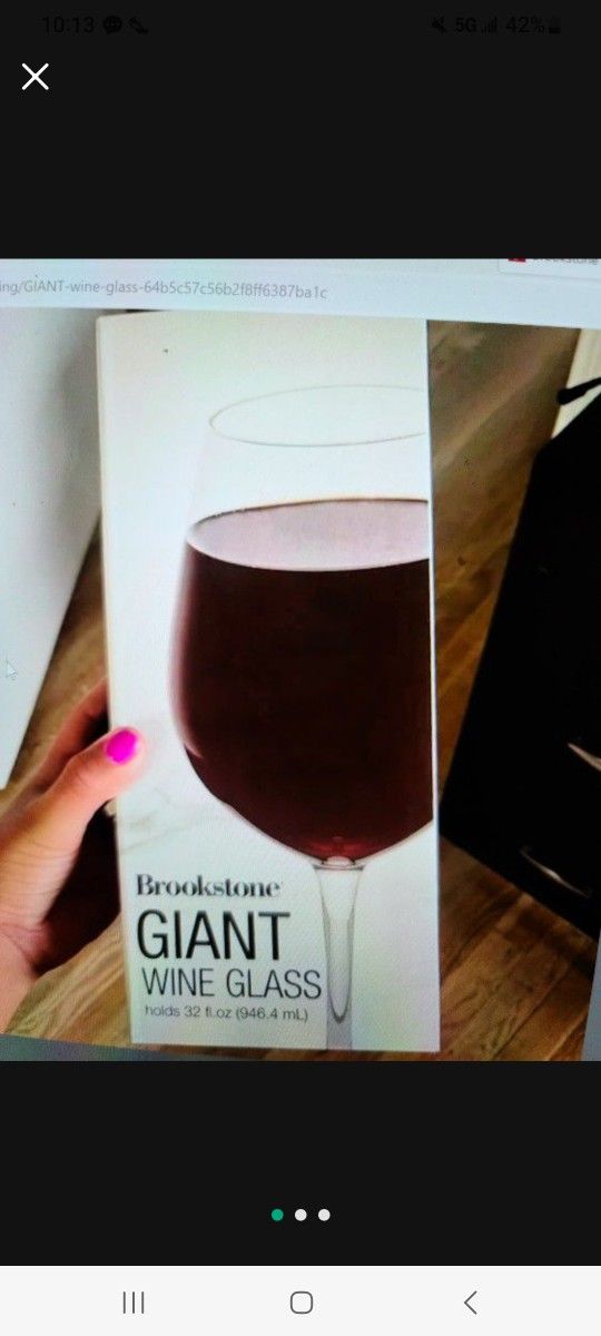 Brookstone 32 Oz Wine Glass