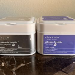 Korean sheet face masks set Mary and May
