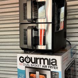 Gourmia Dual Basket Air Fryer – Double Decker 11QT (NEW)