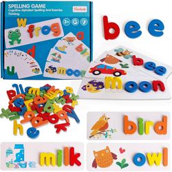 New Wooden Spelling Game For 3+ Kids 
