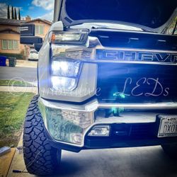Led Headlights Size 9007 Luces 6000k Bright Glacier White 