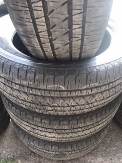 Tires: 255-55-20 Bridgestone