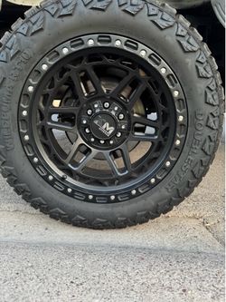 XM off-road rims and tires