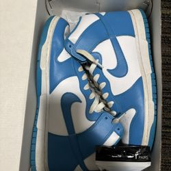 Blue Nike Dunks w/ Lace Swap