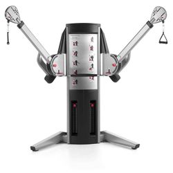 Free motion dual cable crossover fitness gym