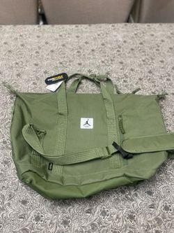 Nike Jordan Jam Flight Cordura Duffle Bag Sage Green Gym Backpack MA0798 EF9