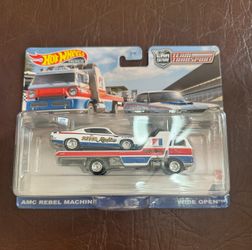 Hot Wheel Car Culture Team Transport AMC Rebel Machine Wide Open