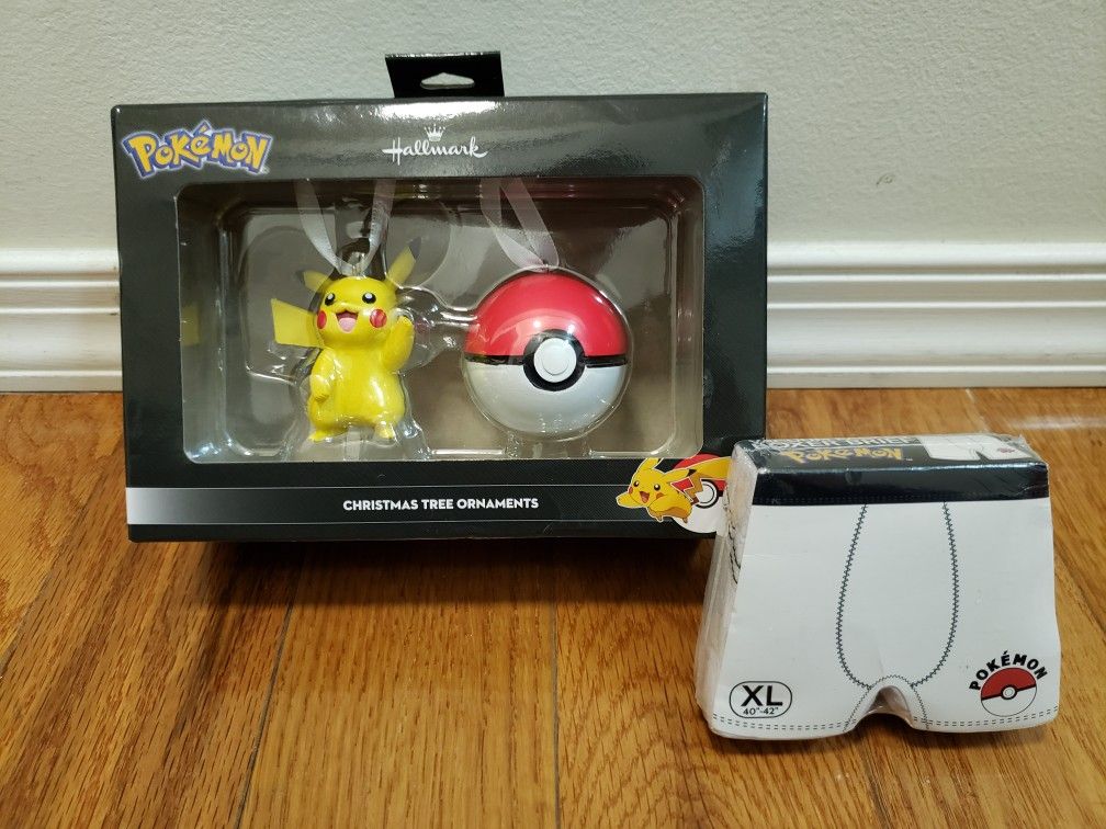 Bundle Pokemon Ornaments & Briefs