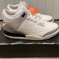 Air Jordan 3 White Cement Reimagined - Size 10.5 Brand New
