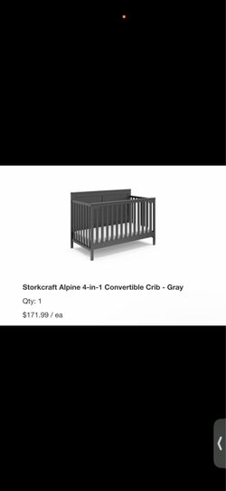 Storkcraft alpine 4in1 Crib