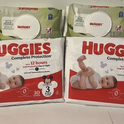 Huggies Diapers and Wipes Size 3
