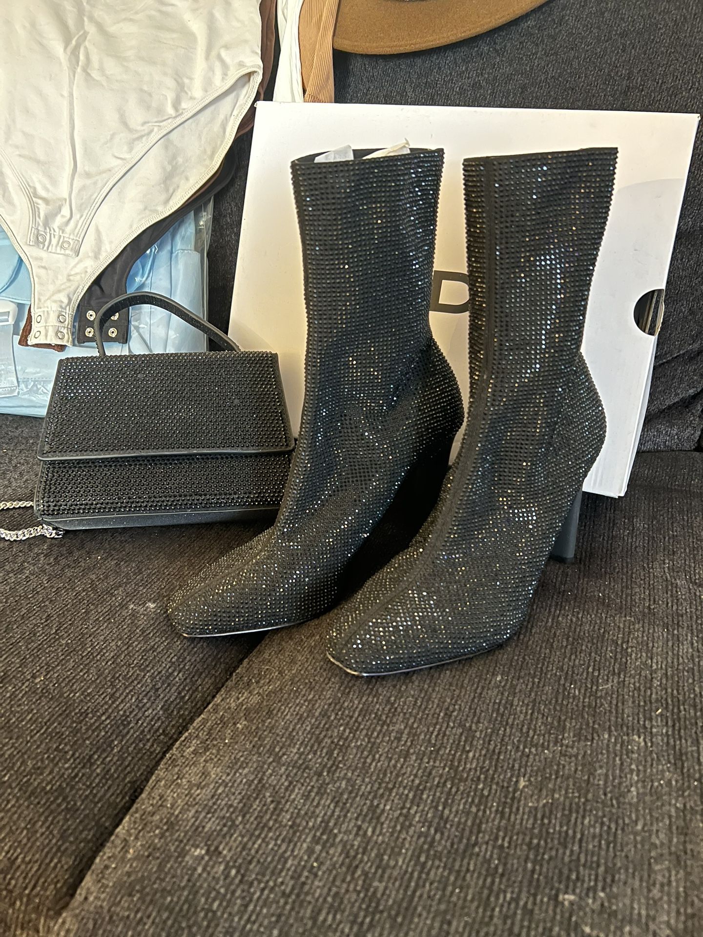 Aldo Rhinestone Boots