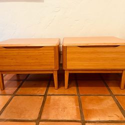 Greenington Pair Of Cardamom Solid Bamboo Nightstand G0028C W/1-drawer