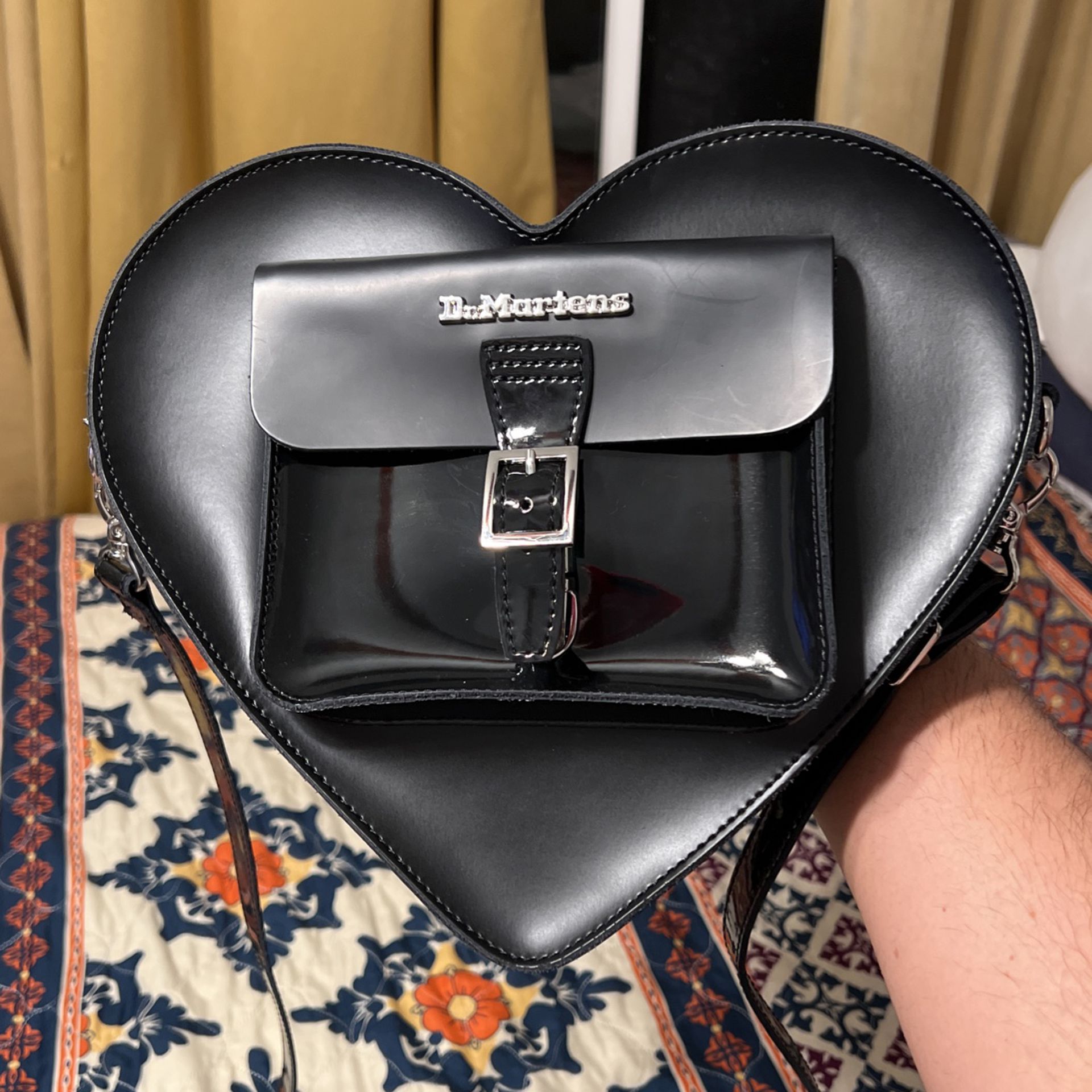 Dr. Martens Heart Shaped Leather Crossbody / Backpack Bag 