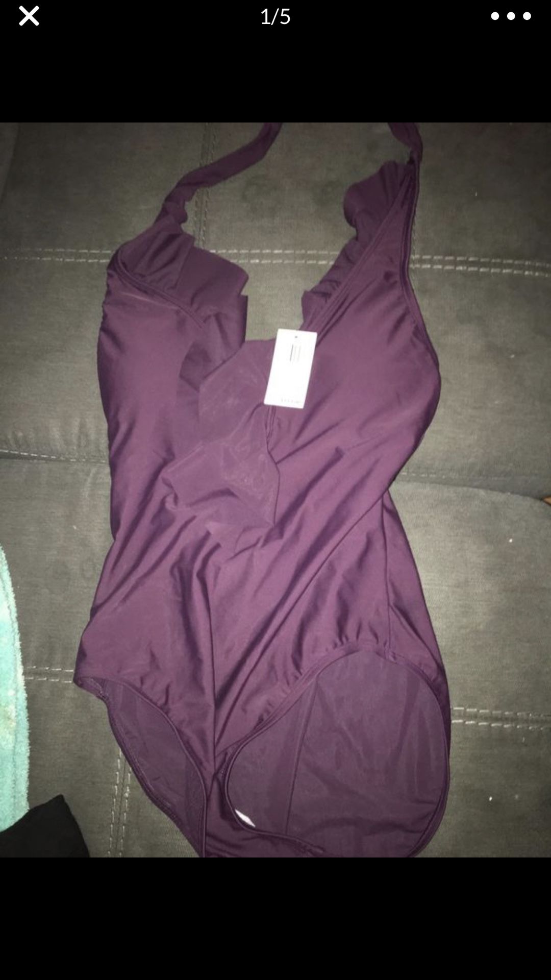 PURPLE ‘BLUE ROD BEATTIE’ ONE PIECE BATHING SUIT BRAND NEW/NEVER EVEN TRIED ON SIZE 8