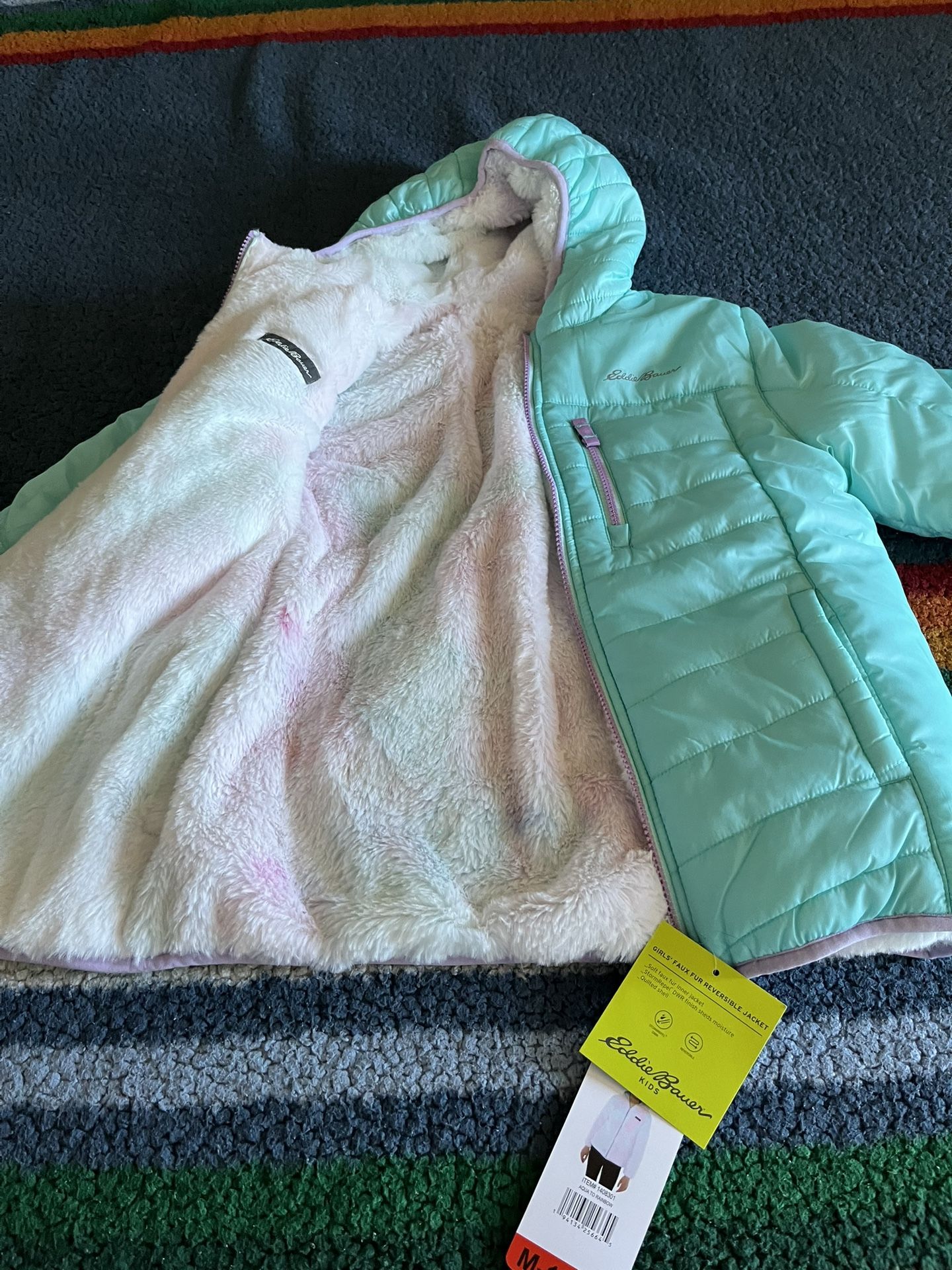 New Eddie Bauer Girls Jacket Size 10/12