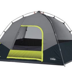 👓 without the rain cover / rainfly as photos,  CORE 6-Person Dome Tent Camping tent Easy Set-up Pop-up Tent without the rain cover