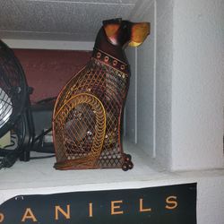 Vintage Metal Dog Electric Fan In Good Working Condition
